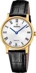 Festina Quarzuhr Festina Damenuhr Leder schwarz Festina, (Analoguhr), Damen