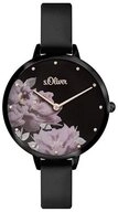 s.Oliver Quarzuhr s.Oliver Armbanduhr mit Kunstlederarmband SO-3538-LQ,...