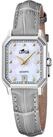 Lotus Quarzuhr Square Series 19082_2, Armbanduhr, Damenuhr, Lederarmband, analog, Tag