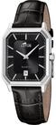 Lotus Quarzuhr Square Series 19080_4, Armbanduhr, Herrenuhr, Lederarmband, analog,