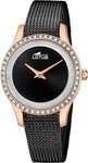 Lotus Chronograph Lotus Damenuhr Edelstahl schwarz Lotus, (Chronograph), Damen
