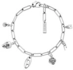 Diesel Armband Modernes Stahlarmband mit Anh&auml;ngern DX1604040