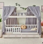Alavya Home&reg; Betthimmel Alavya Home Dekoset aus 100% Bio-Musselin Baumwolle,