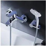 AM.PM Wannenarmatur Badewannenarmatur HIT mit Handbrause und Wandhalterung Chrom