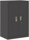 vidaXL Aktenschrank 60 x 40 x 90 cm Aufbewahrungsschrank mit Speicher Schwarz