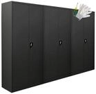 PROREGAL&reg; Mehrzweckschrank Mega Deal Fl&uuml;gelt&uuml;renschrank ELEPHANT (3-St)...