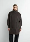 comma Wintermantel Outdoor-Mantel Cape-Mantel aus Wollmix mit Ripp-Details