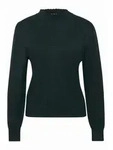 STREET ONE Rundhalspullover Langarm Pullover mit Turtle Neck und Raffung 34