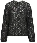 Vila Blusenshirt VIALDEIA O-NECK L/S TOP 295042 Black Beauty M