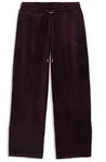PUMA Sporthose Essentials Elevated Velour Hose mit geradem Bein Damen rot S