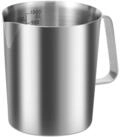 LuxusKollektion Messbecher Messbecher Edelstahl 1L Feinskala Tropfschutz, Metall