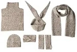 STREET ONE Dreieckstuch, Jacquard Dreiecksschal mit Leo-Muster beige