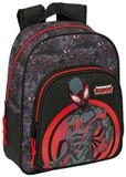 safta Kinderrucksack Marvel Spiderman Miles Morales anpassungsf&auml;higer Rucksack