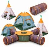 COIL Spielzelt Kinderspielzelt, Kinderzelt, Zelt f&uuml;r Kinder, Zelt, (7-tlg)