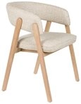 Zuiver Sessel Sessel Bright Beige mit Eichenholzgestell f&uuml;r Esszimmer von...