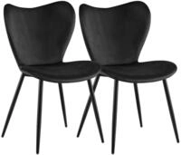 CLP Esszimmerstuhl Maika (2er Set, 2 St), mit R&uuml;ckenlehnen, Metallgestelle bis...