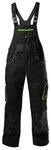 fortis Latzhose Herren twenty-four, schwarz/limegreen
