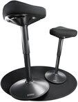 CLOUVOU Arbeitshocker Nexus B&uuml;rohocker - Ergonomischer Hocker B&uuml;ro -,