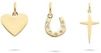 Tamaris Anh&auml;nger Set Schmuck Geschenk 3er Anh&auml;nger Bundle Herz, Hufeisen,...