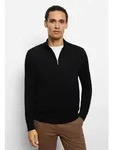 OLYMP Troyer OLYMP Casual Strick, Troyer schwarz XXXL (64/66)