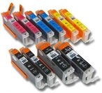 vhbw Ersatz f&uuml;r Canon PGI-550BK, CLI-551Y, CLI-551M, CLI-551C, CLI-551BK