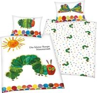 Babybettw&auml;sche Die kleine Raupe Nimmersatt, Renforc&eacute;, mit tollem Motiv