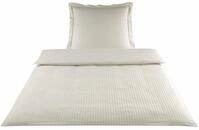 Elegante Bettw&auml;sche White House, Mako-Satin, 2 teilig, mit unifarbenen Streifen