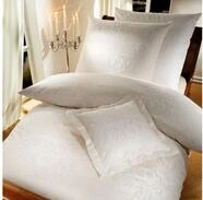 Curt Bauer Bettw&auml;sche Mako-Brokat-Damast Florenz beige 155 cm x 220 cm,...