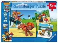 Ravensburger Puzzle Team auf 4 Pfoten. Puzzle 3 x 49 Teile, 49 Puzzleteile