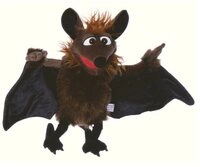 Living Puppets Handpuppe Handpuppe Gaston die Fledermaus, F&uuml;r fantasievolles...