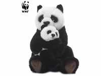WWF Kuscheltier Plüschtier Pandamutter mit Baby (28cm)