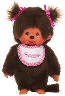 Monchhichi Pl&uuml;schfigur M&auml;dchen mit Z&ouml;pfen 20 cm Monchhichi Puppe 2 Z&ouml;pfe und
