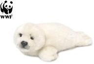 WWF Kuscheltier Pl&uuml;schtier Robbe (wei&szlig;, 24cm), liegend