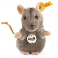 Steiff Kuscheltier Kuscheltier Maus Piff Grau (10cm)