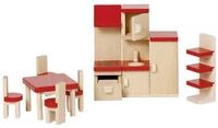 goki Puppenhausm&ouml;bel Puppenm&ouml;bel K&uuml;che, goki basic. (packung, 24tlg., spar set),