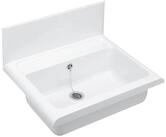 CORNAT Waschbecken, mit &Uuml;berlauf, Wandausgussbecken, Breite 55 cm