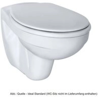 Ideal Standard WC-Komplettset Ideal Standard Eurovit Wand-Tiefsp&uuml;l-WC, weiss,