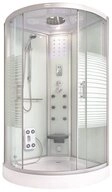 HOME DELUXE Eckdusche Duschkabine WHITE PEARL - 90 x 90 cm, BxT: 90,0x90,0 cm,