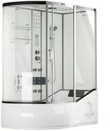 HOME DELUXE Eckdusche Duschkabine ALLIN 2IN1 - Wei&szlig; Links, BxT: 170x90 cm,