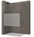 doporro Walk-in-Dusche Duschkabine Duschwand 8mm ESG-Glas Stabilisator aus Edelstahl