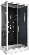 HOME DELUXE Eckdusche WAVE - XL 120 x 80 cm, BxT: 120x80 cm, inkl. LED Beleuchtung &