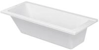 Duravit Badewanne D-Code 1600 x 700 mm Wei&szlig; Wanne mit R&uuml;ckenschr&auml;ge