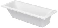 Duravit Badewanne D-Code 1700 x 700 mm Wei&szlig; mit einer R&uuml;ckenschr&auml;ge, (1-tlg)