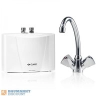 Clage Hei&szlig;wasserspender Clage Klein - Durchlaufhitzer M3/SNM mit Waschtischaramtur