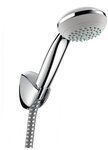 hansgrohe Handbrause Crometta 85, Brauseset 85 1jet mit Brauseschlauch 1250 mm -