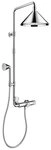 hansgrohe Brausegarnitur Axor Front / Showers, Showerpipe mit Thermostat und