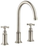 hansgrohe Waschtischarmatur Axor Montreux 180 3-Loch Kreuzgriff mit