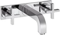 hansgrohe Unterputzarmatur Axor Citterio 3-Loch Waschtischarmatur mit Platte