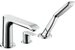 hansgrohe Wannenarmatur Metris 3-Loch Einhebel-Wannenrandmischer - Chrom
