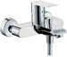 hansgrohe Wannenarmatur Metris Einhebel-Wannenmischer Aufputz - Chrom